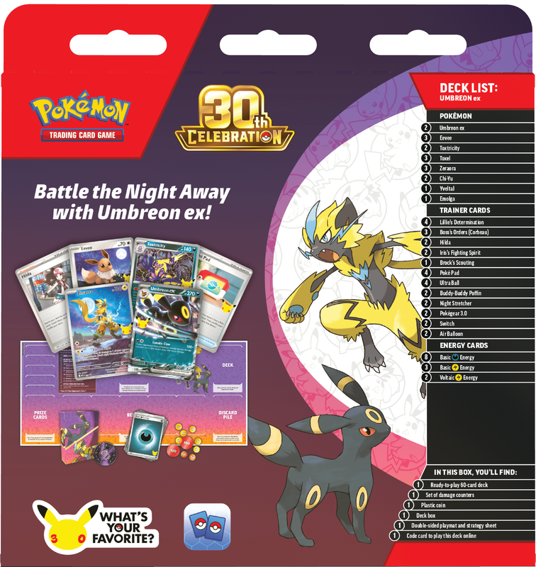 Pokemon TCG - MAX 1 - 30th Celebration Battle Deck - Umbreon - (PRE-ORDER OCT 2, 2026)