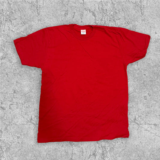 SUPREME SHORT SLEEVE BLANK TSHIRT RED