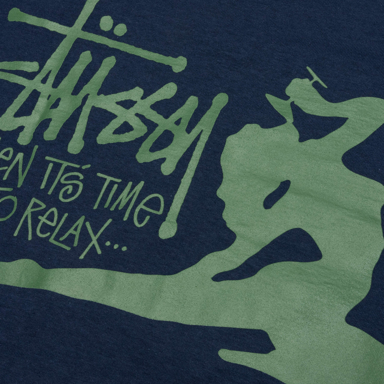 STUSSY RELAX TEE - NAVY