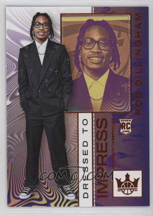 2024-25 Panini Court Kings - Dressed to Impress - Rob Dillingham #10 - Rookie Card - Ungraded Raw Card