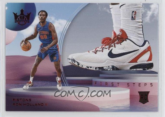 2024-25 Panini Court Kings - First Steps - Ruby - Ron Holland II #6 - Limited to /149 - URookie Card - ngraded Raw Card