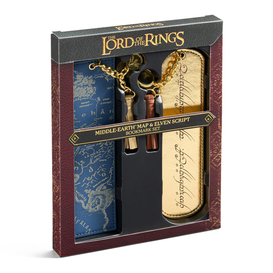 Lord of The Rings - Middle-Earth Map and Elven Script Bookmark Set (PRE-ORDER JUNE 30, 2026)