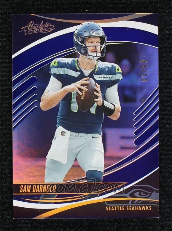 2025 Panini Absolute -  Spectrum Blue #8 - Sam Darnold - Limited to /50 - Raw Ungraded Card