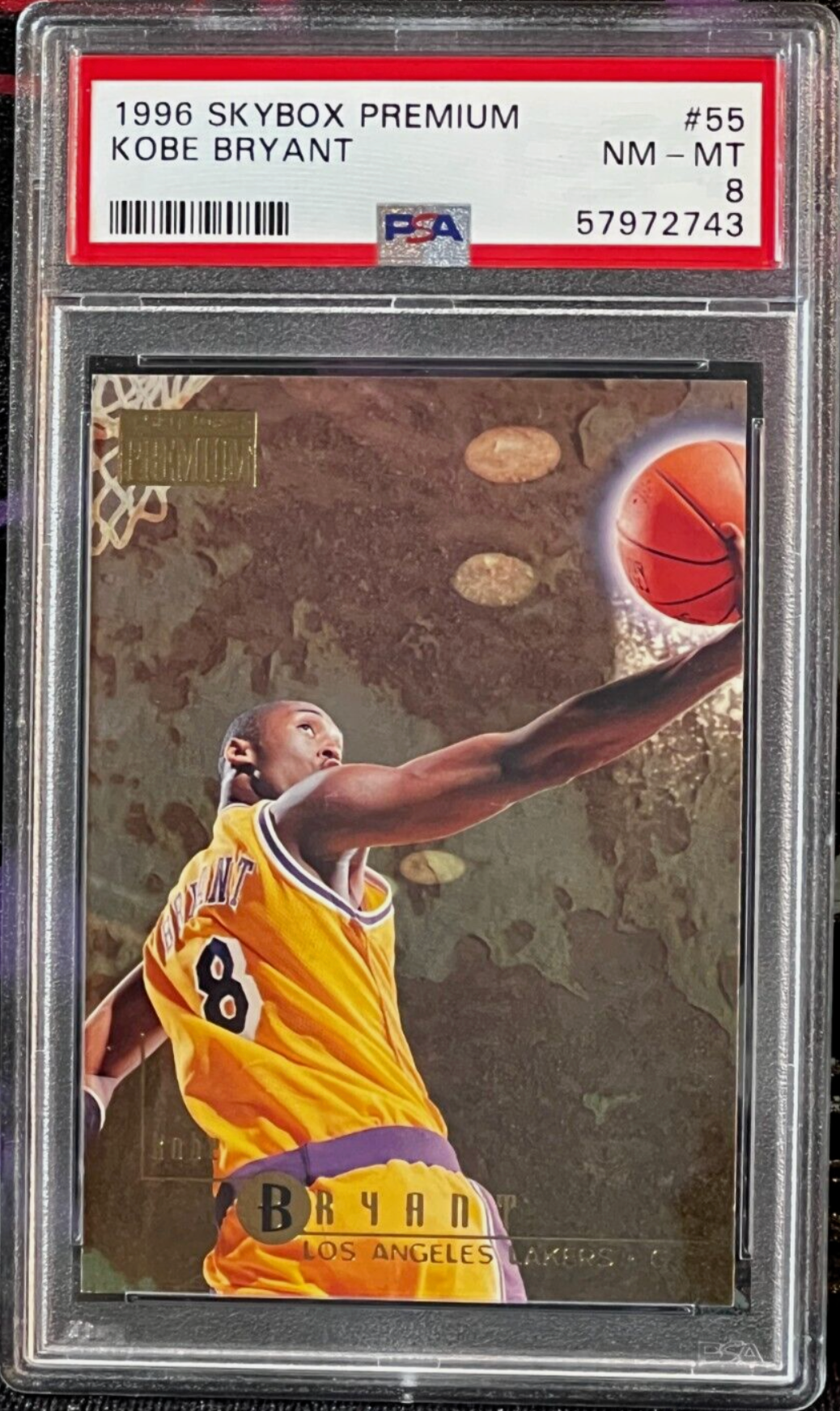 1996-97 Skybox Premium - Kobe Bryant Rookie Card - PSA Graded Card #55 - Mamba Day