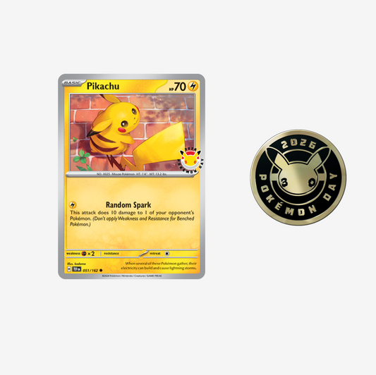 Pokemon - Pokemon Day 2026 - Pikachu #051 Stamped + 30th Anniversary Coin