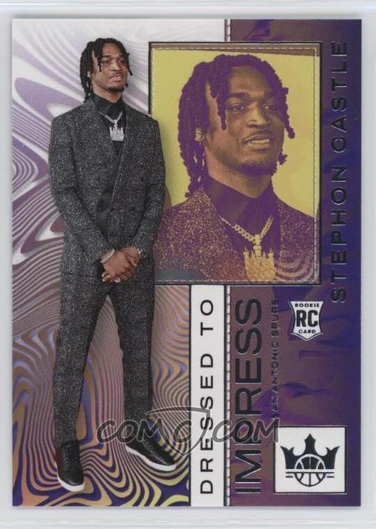 2024-25 Panini Court Kings - Dressed to Impress - Stephon Castle #6 - Rookie Card - Ungraded Raw Card