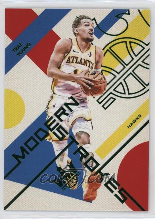 2024-25 Panini Court Kings - Modern Strokes - Jade - Trae Young #6 - Limited to /49 - Ungraded Raw Card