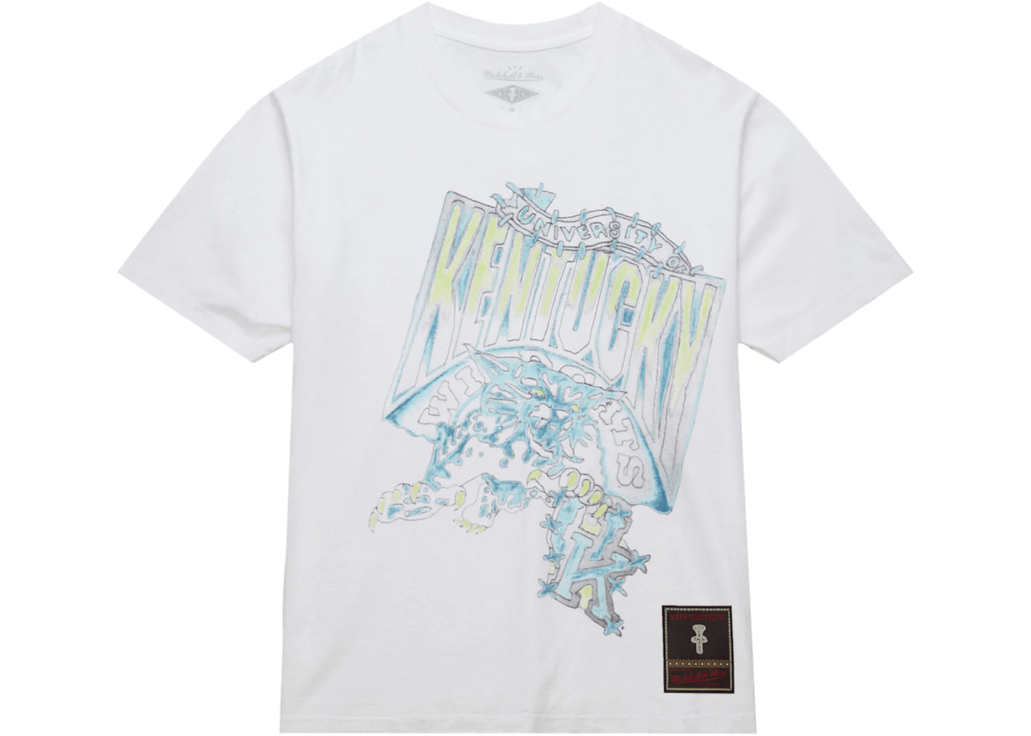 Travis Scott x Mitchell & Ness University of Kentucky Hand-Drawn T-Shirt