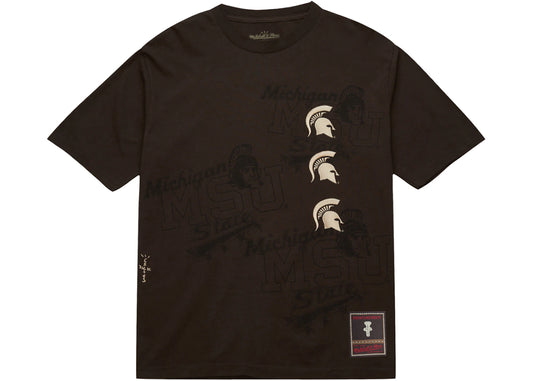 Travis Scott x Mitchell & Ness Michigan State Seal T-Shirt