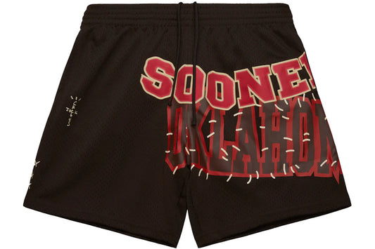 Travis Scott x Mitchell & Ness University of Oklahoma Shorts