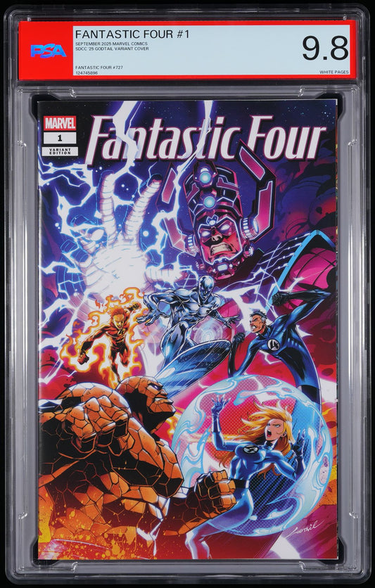 Marvel Comics - Fantastic Four #1 - September 2025 SDCC - KRS Comics Godtail Variant Cover - PSA Graded Comic