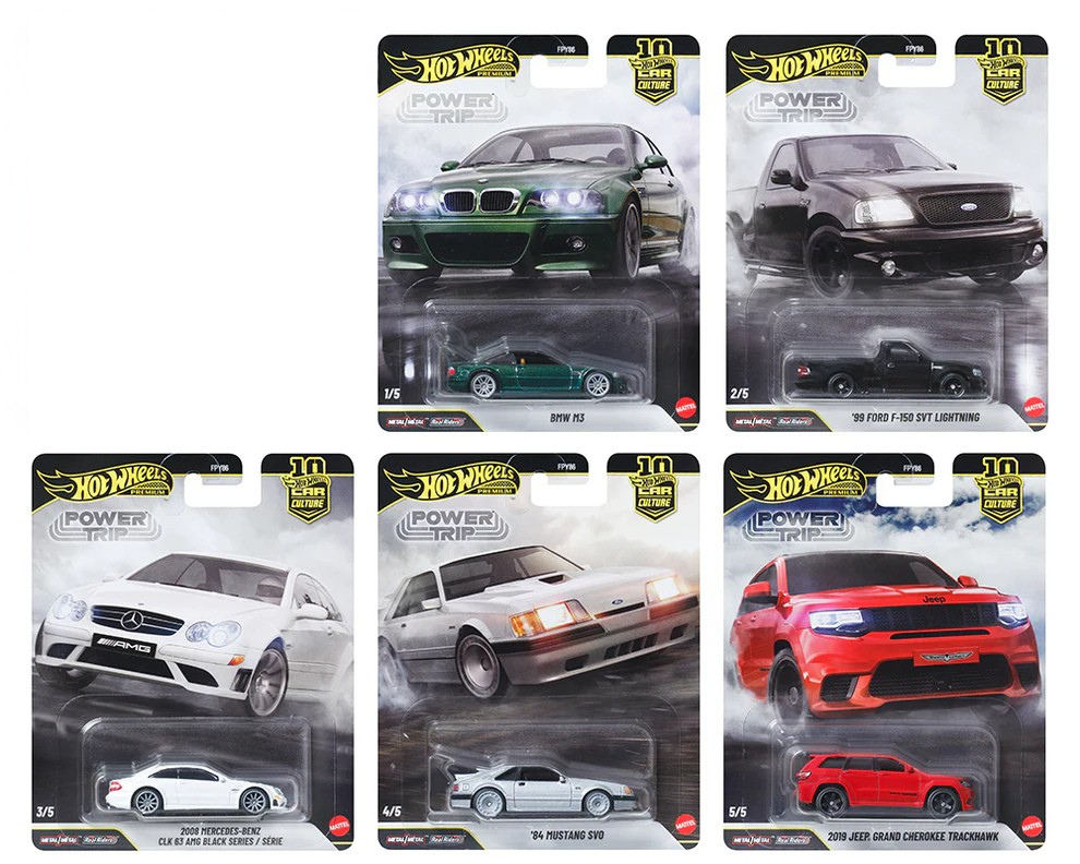 Hot Wheels Premium - Car Culture Power Trip - 2026 - Complete Set of 5 (PRE-ORDER APRIL 2026)