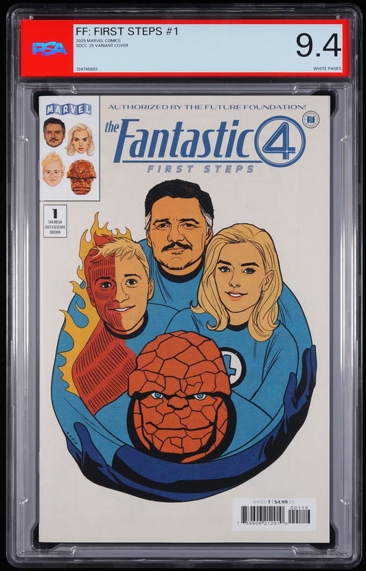 Marvel Comics Fantastic Four: First Steps #1 2025 SDCC Phil Noto Variant Cover - PSA Graded Comic