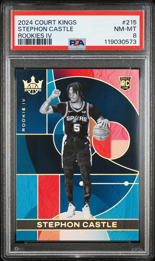2024 Court Kings - Stephon Castle - Rookies Level 4 IV - #215 - PSA Graded Card