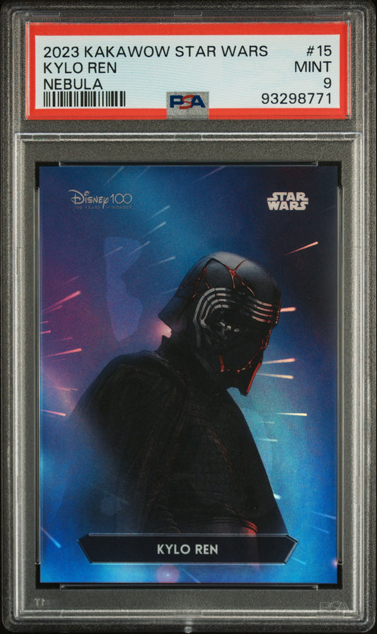 2023 Kakawow Phantom Disney 100 Star Wars Nebula 15 Kylo Ren - PSA 9  - Numbered to /666