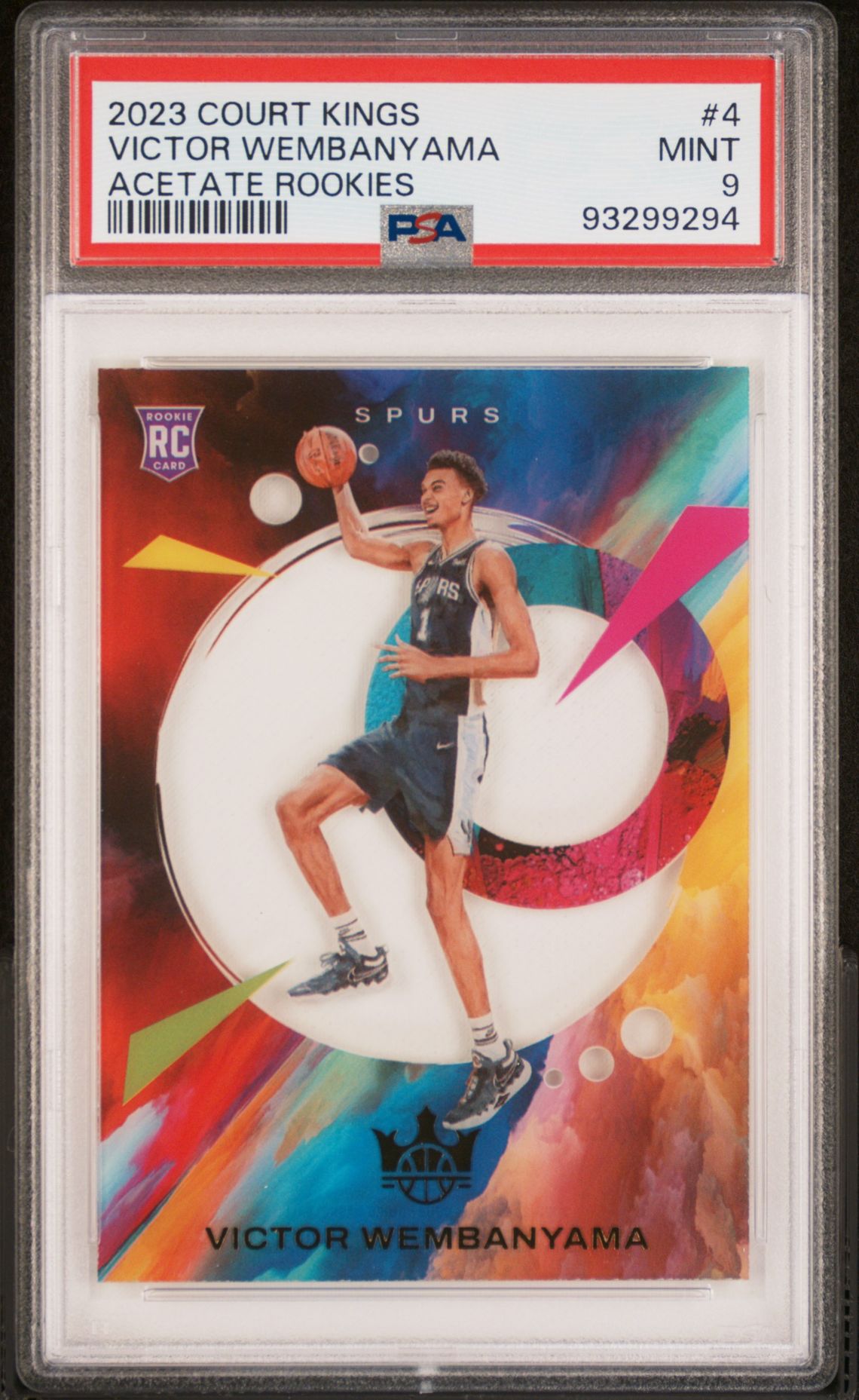 2023 Court Kings - Victor Wembanyama - Acetate Rookies - #4 - PSA Graded Card