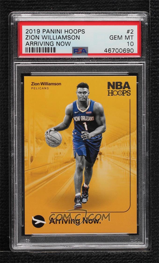 2019 Panini Hoops - Zion Williamson- Arriving Now - Rookie Card - #2 - PSA Graded Card