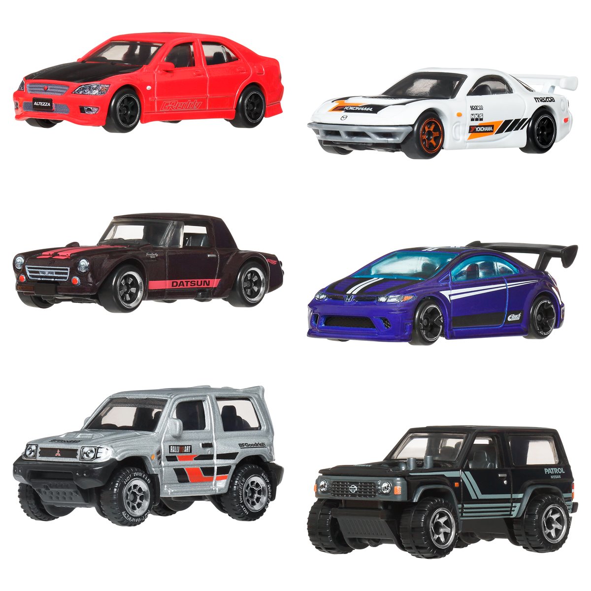 Hot Wheels Silver Series - Streets of Japan 2026 - 6 Pack Collector Set (PRE-ORDER JULY 2026)