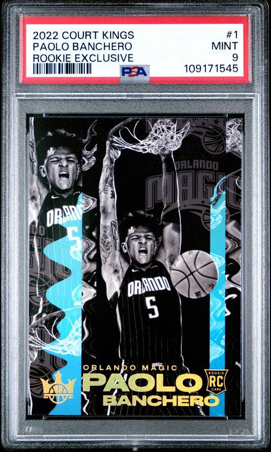 2022 Panini Court Kings Rookie Exclusive 1 Paolo Banchero - PSA Graded Card