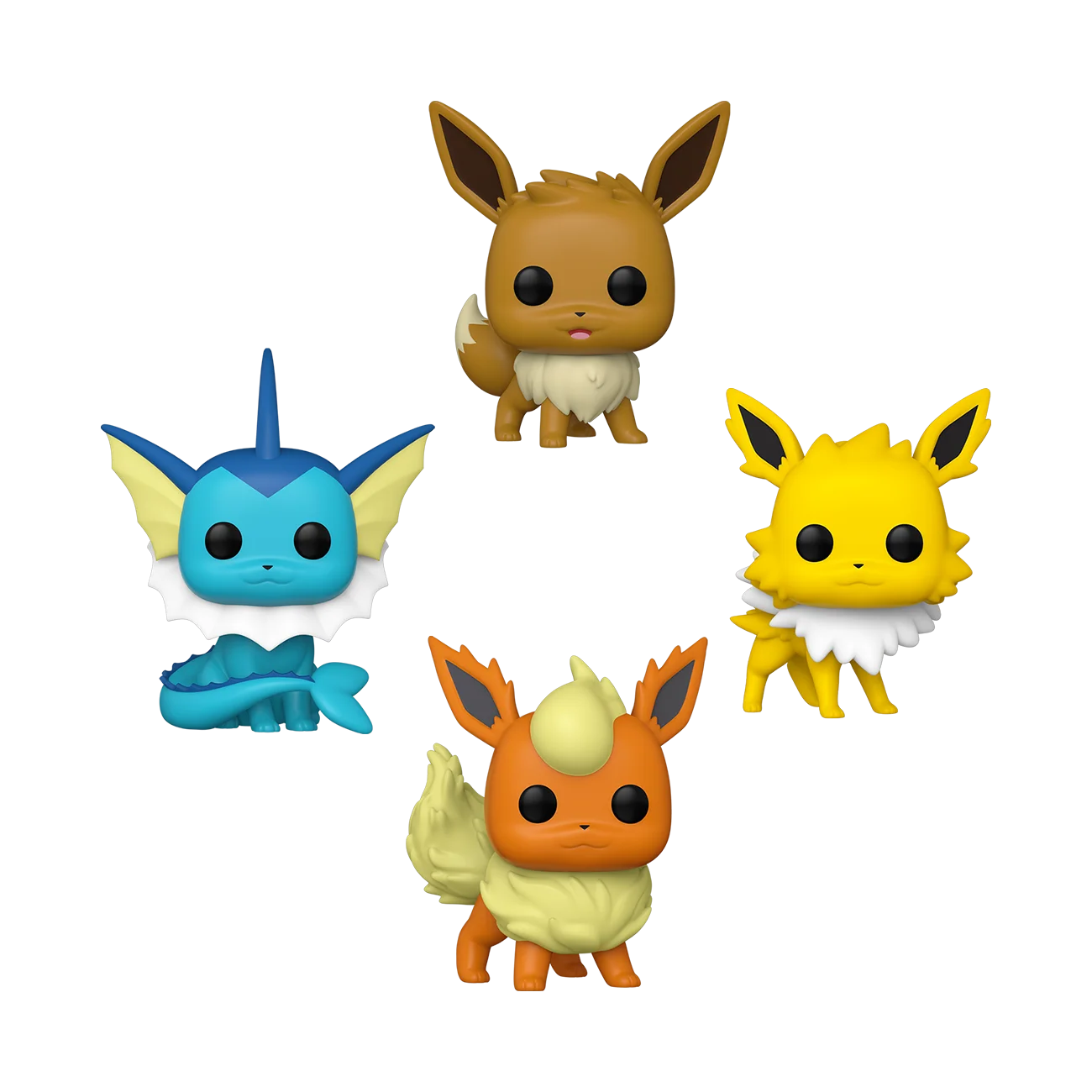 Funko Games - Pokemon Eevee Evolution 4-Pack - Eevee / Vaporeon / Jolteon / Flareon