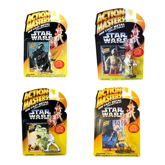 Star Wars 1994 - Action Masters - Set of 4 Die Cast Figures - Kenner