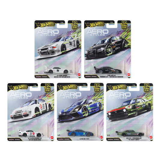 Hot Wheels Premium - Car Culture 2026 Mix 6 - Aerostyles - Complete Set of 5 (PRE-ORDER AUGUST 2026)