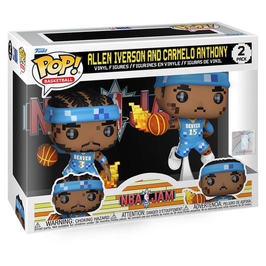 Funko Pop - NBA JAM: Nuggets - Allen Iverson and Carmelo Anthony 2-Pack