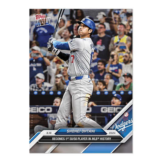 Shohei Ohtani 50/50 - 2024 MLB TOPPS NOW® Card 722