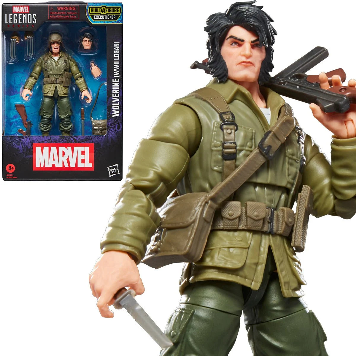 Marvel Legends Series - Wolverine (WWII Logan) X-Men Comics (BAF Executioner) - 6-Inch Action Figure