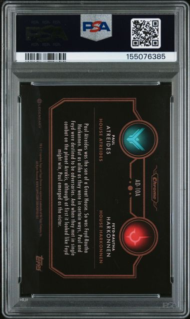 2024 Topps Chrome Dune - Paul Atreides - Adversaries Gold Refractor /50 #AD-10A - PSA Graded Card
