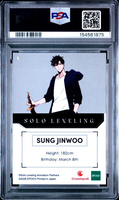 2026 Epoch Solo Leveling SDCC PSA Promo - Sung Jinwoo - #1 - PSA Graded Card