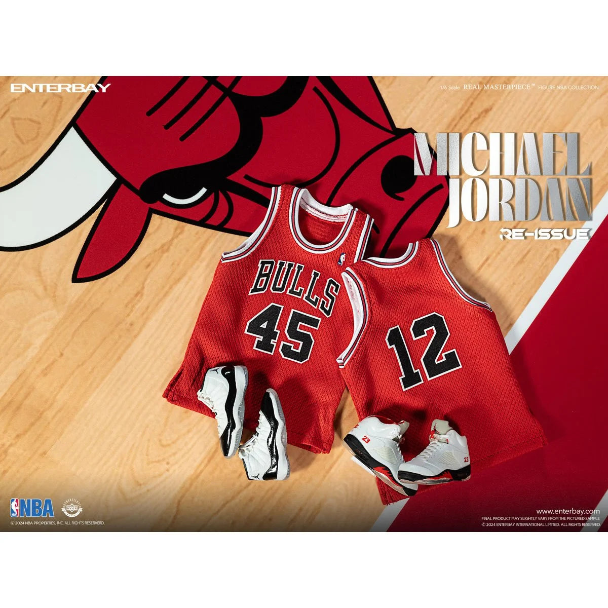 Real Masterpiece - Michael Jordan "I'm Back #45" 1:6 Action Figure - NBA Chicago Bulls  - Enterbay - PRE-ORDER (APRIL 2025)