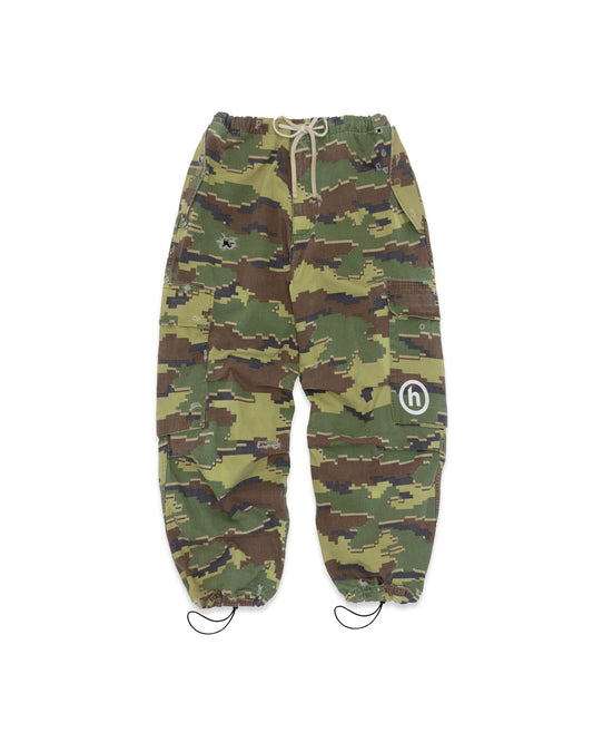 Hidden Distressed Green Camo Overpants