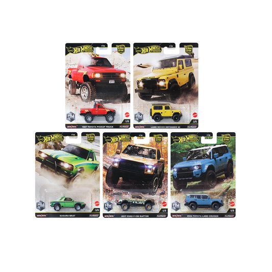 Hot Wheels Premium - Car Culture Off-Road - H Case Mix 3 - 2025 Complete Set - MTFPY86H