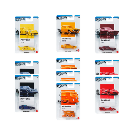 Hot Wheels Silver Series - Pantone Sunset Race Mix 1 - Case of 10 Cars
