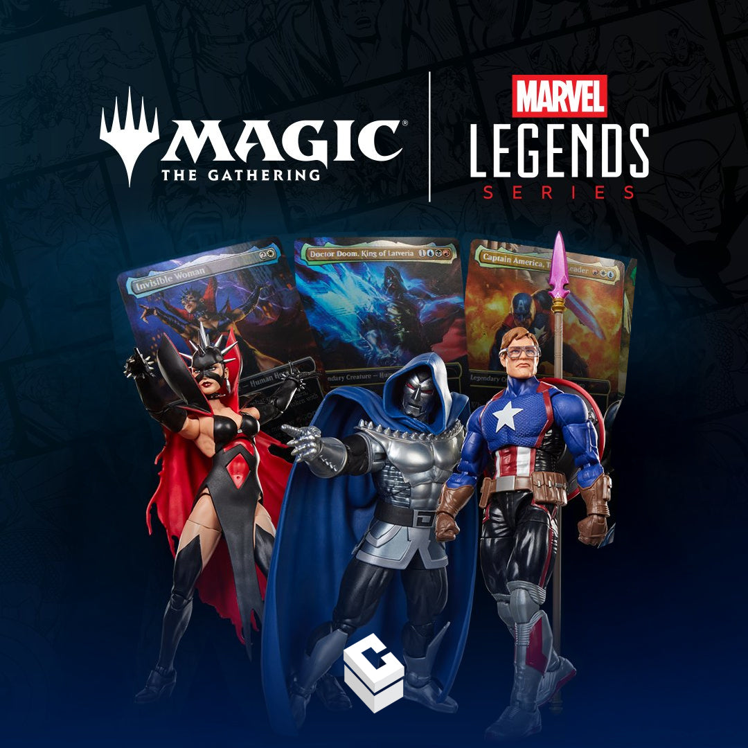 Marvel Legends x Magic: The Gathering - Set of 3 Figures + Promo Cards - Captain America, Doctor Doom 2099, Malice (PRE-ORDER FALL 2026)