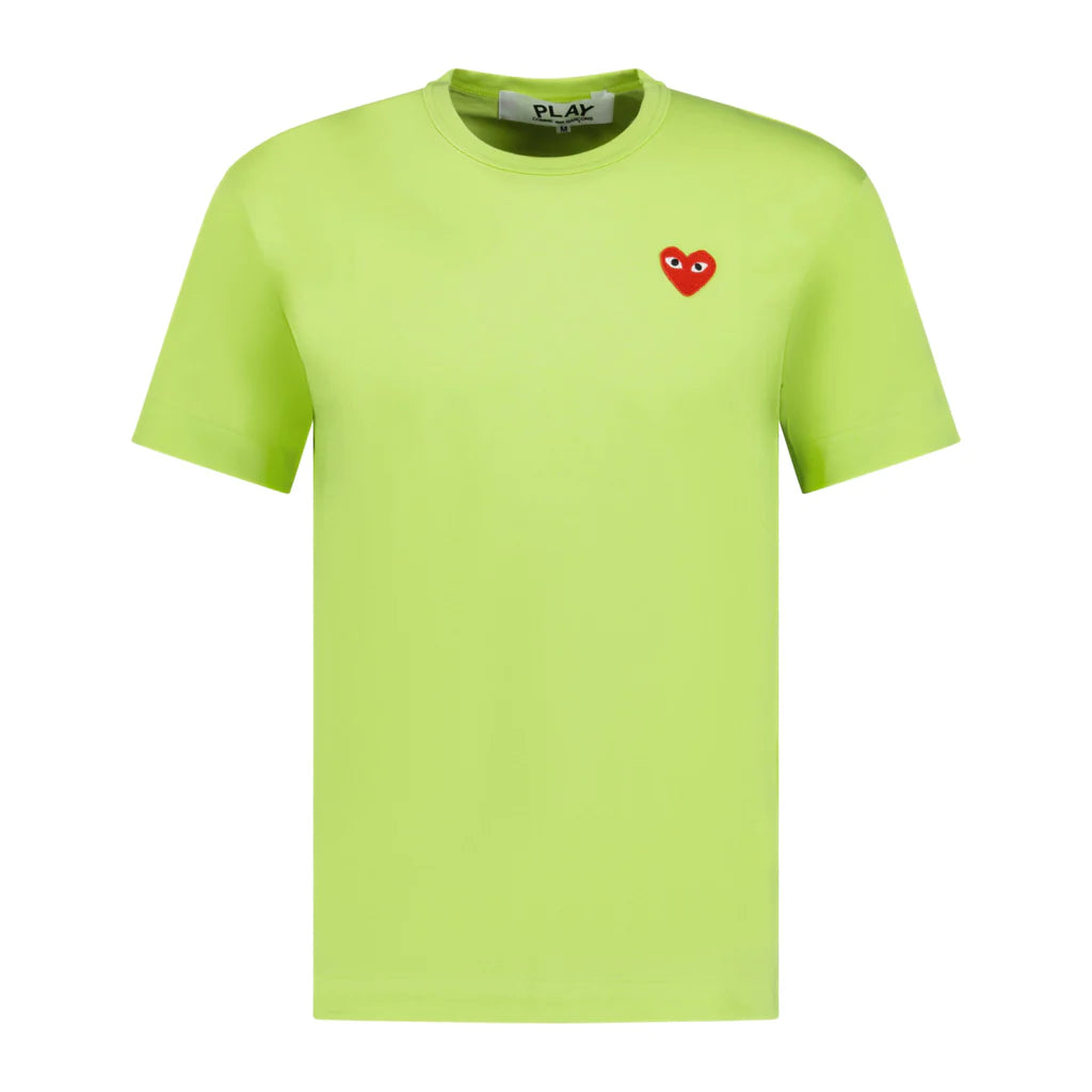 COMME DES GARÇONS HEART PATCH T-SHIRT GREEN – SoleSavy