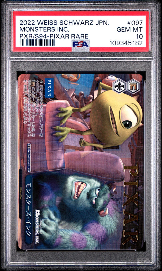 2022 Weiss Schwarz Japanese - Pixar Characters 097 Monsters Inc - Pixar Gold Stamp Rare