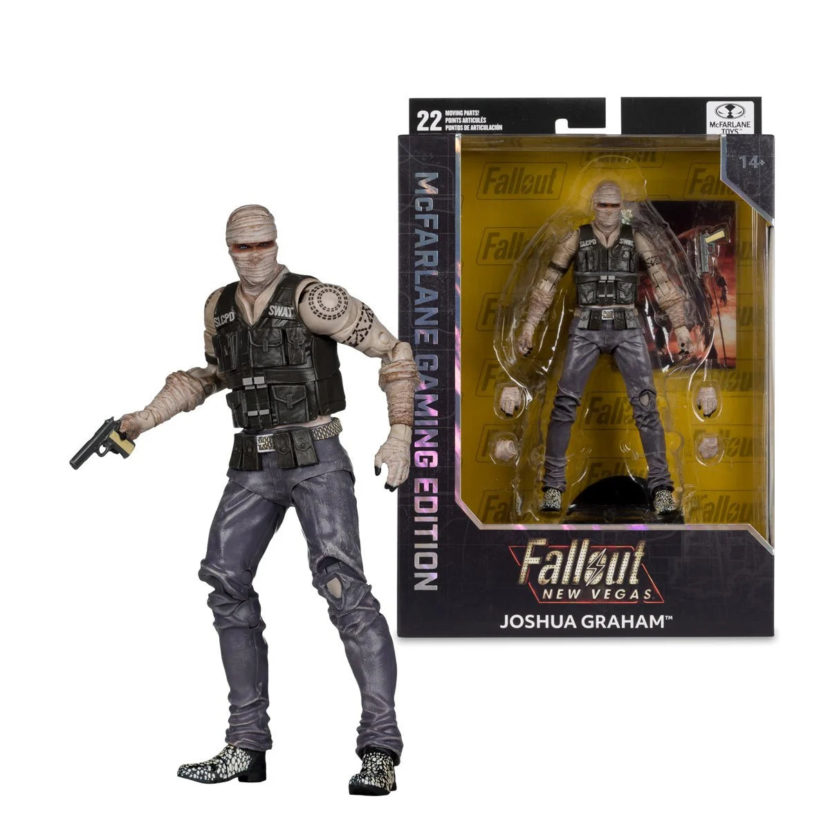 McFarlane Gaming Edition - Fallout New Vegas Joshua Graham and Fallout 4 T-60 Paladin Danse - 7-Inch Scale Action Figure (PRE-ORDER AUGUST 2026)