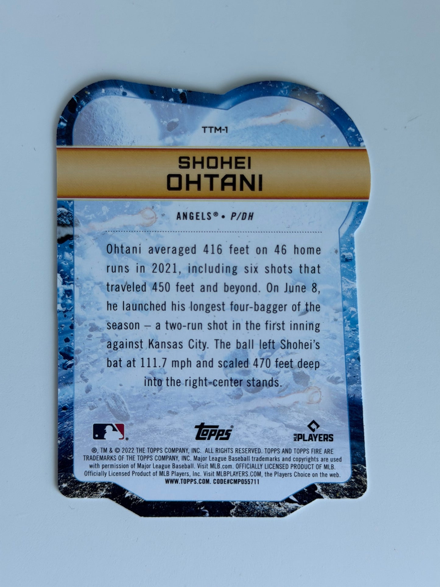 2022 Topps Topps Fire — To the Moon - Shohei Ohtani - #TTM-1 - Raw Ungraded Card