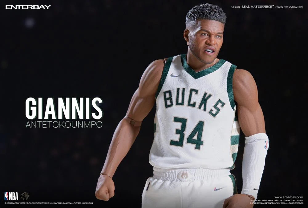 Real Masterpiece - Giannis Antetokounmpo (Championship Edition) - 1:6 Action Figure - NBA Milwaukee Bucks  - Enterbay