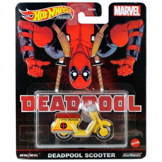 Hot Wheels Premium - Deadpool Scooter - 2022 Retro Entertainment Series