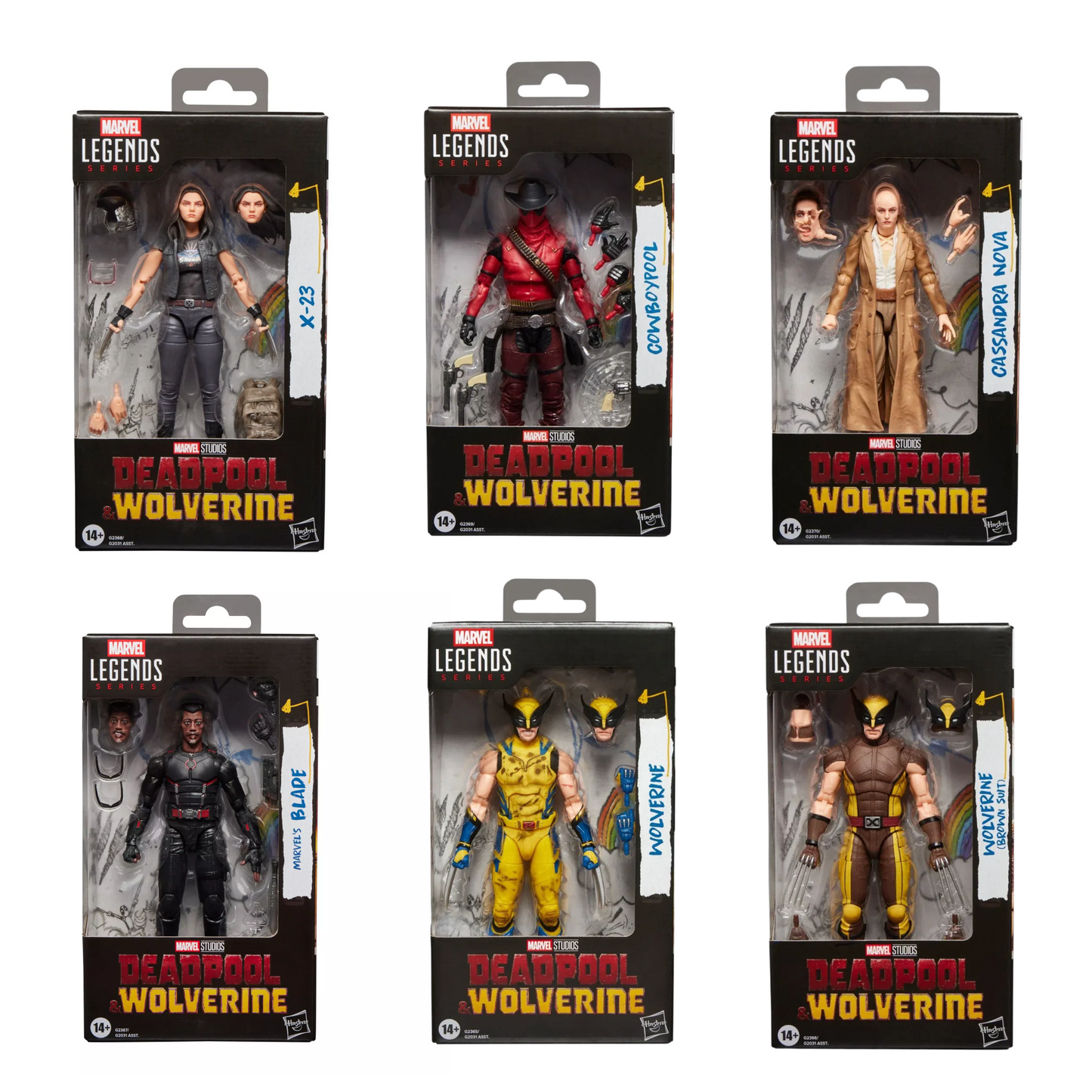Marvel Legends Series - Deadpool & Wolverine – Wave 2 - Complete Set of 6  (PRE-ORDER APRIL 2026)