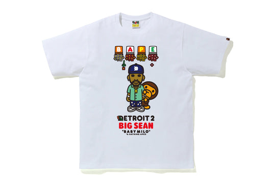 BAPE X Big Sean Detroit 2 Baby Milo Tee White