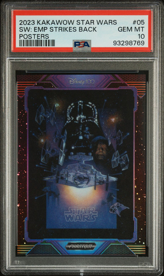 2023 Kakawow Phantom Disney 100 Star Wars Posters 05 Star Wars: The Empire Strikes Back - PSA 10 - Numbered to /125