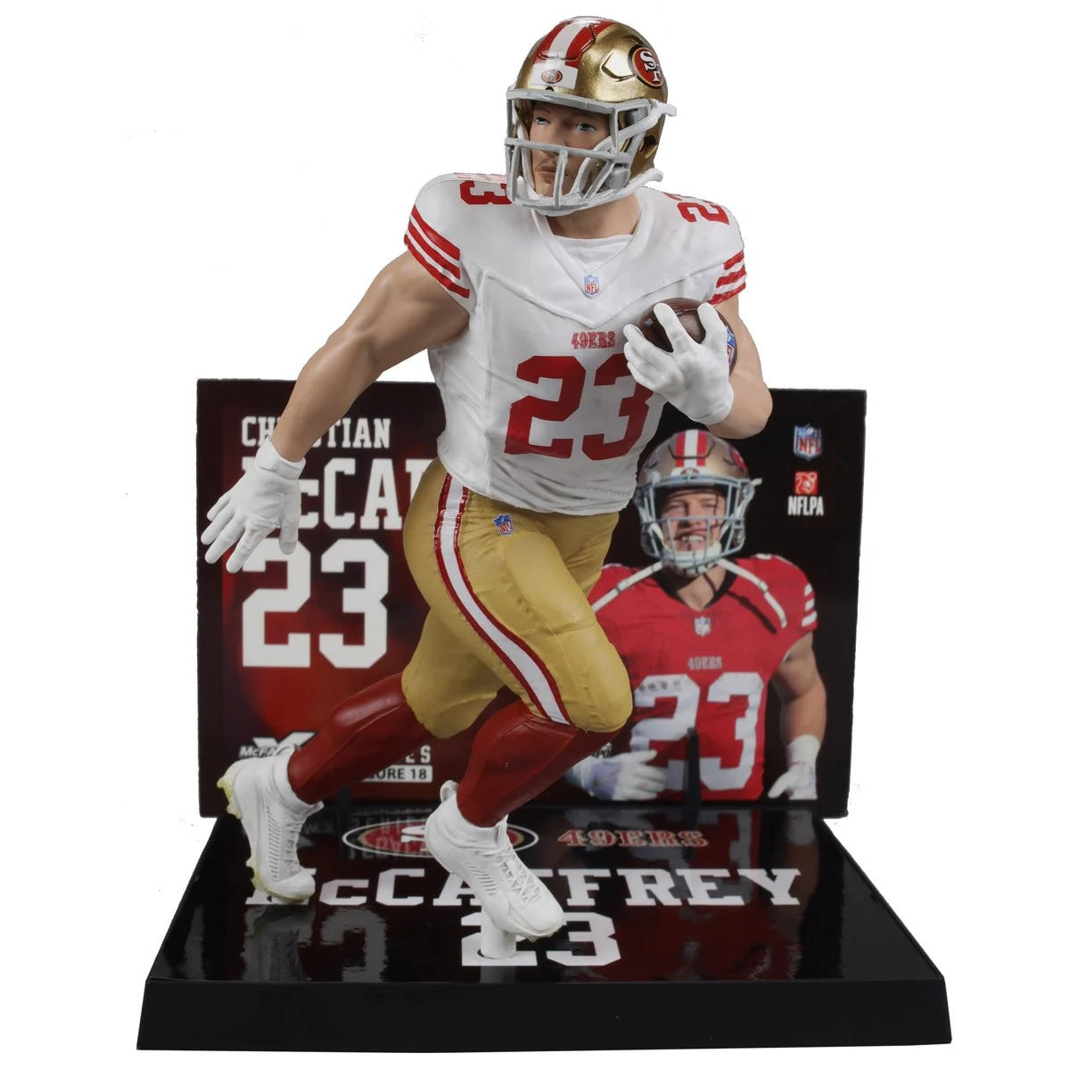McFarlane NFL 2024 - Christian McCaffrey - WHITE CHASE EDITION - Wave 2 San Francisco 49ers