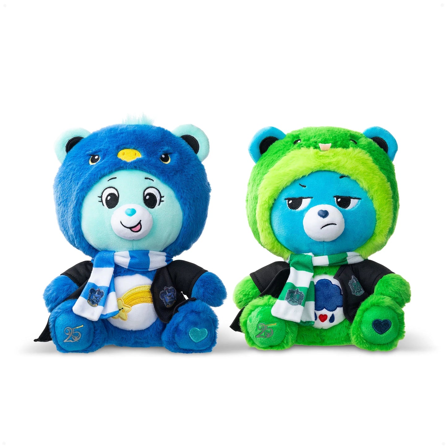 Harry Potter x Care Bears - 2-Pack 12" Ravenclaw House Wish Bear & Slytherin House Grumpy Bear