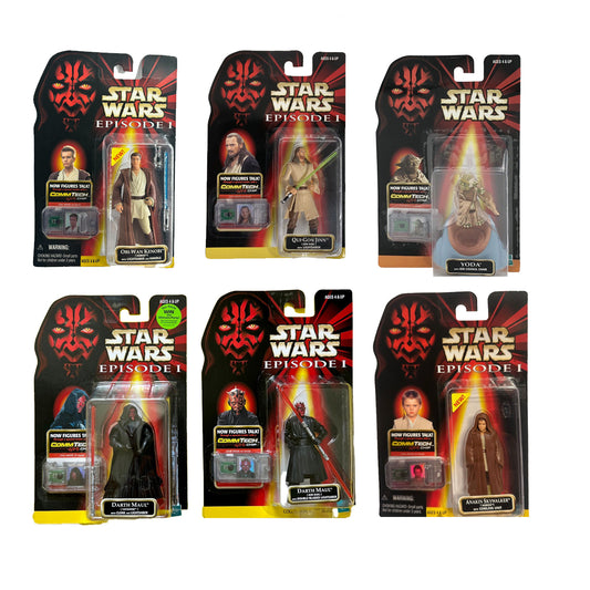 Star Wars 1998 -  Episode 1 - CommTech 6 Pack Set - Kenner 3.7-Inch Action Figure