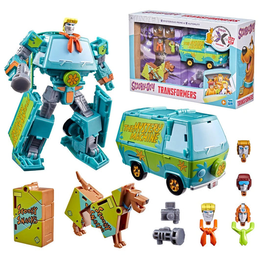 Scooby-Doo Transformers Mysterious Prime & Automutt Action Figure Set (PRE-ORDER NOVEMBER 2026)