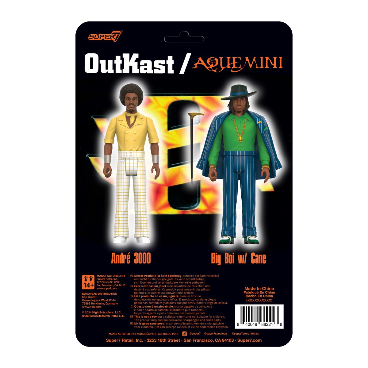 OutKast - Aquemini - Big Boi and André 3000 3 3/4-Inch ReAction Figures - Super78